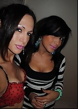 Naughty tgirls behind the scenes